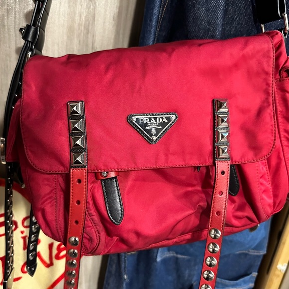 Authentic Prada crossbody stud purse - Picture 1 of 6